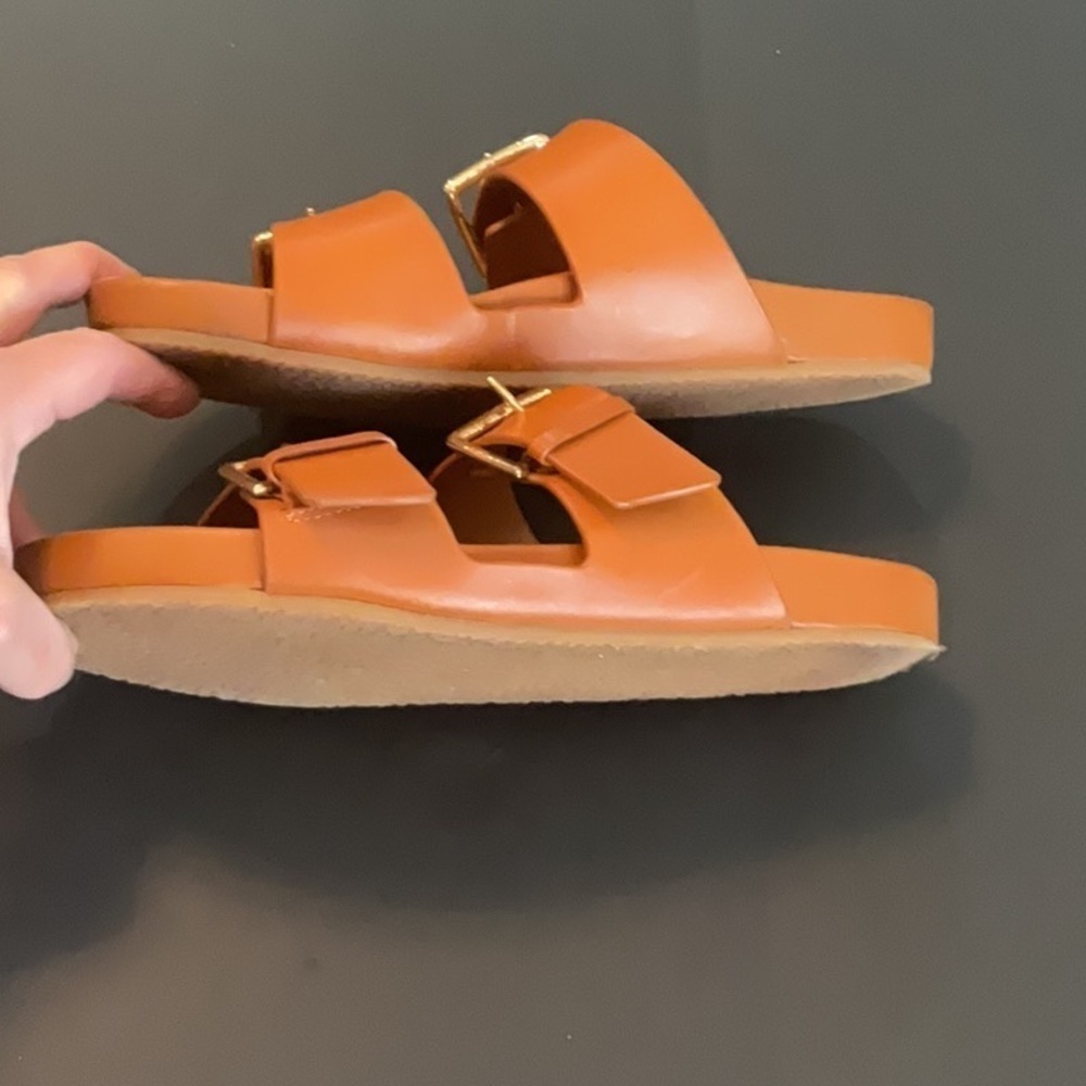 Ulla Johnson double buckle leather sandal in sierra brown size 38 1/2 (US 8.5) - Picture 6 of 7